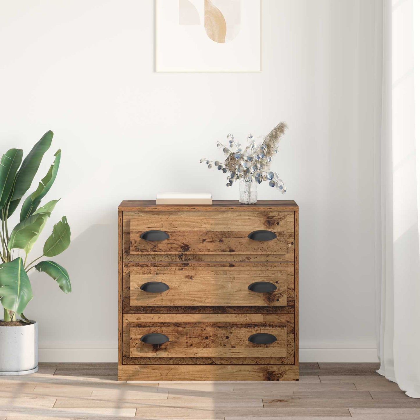 Sideboard Gammelt træ 70 x 35,5 x 67,5 cm Konstrueret træ