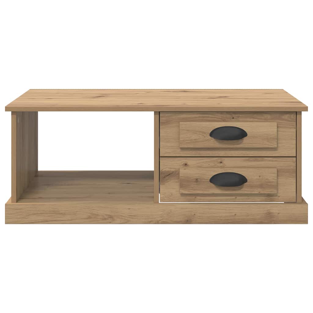 Sofabord Artisan Egetræ 90 x 50 x 35 cm Konstrueret træ