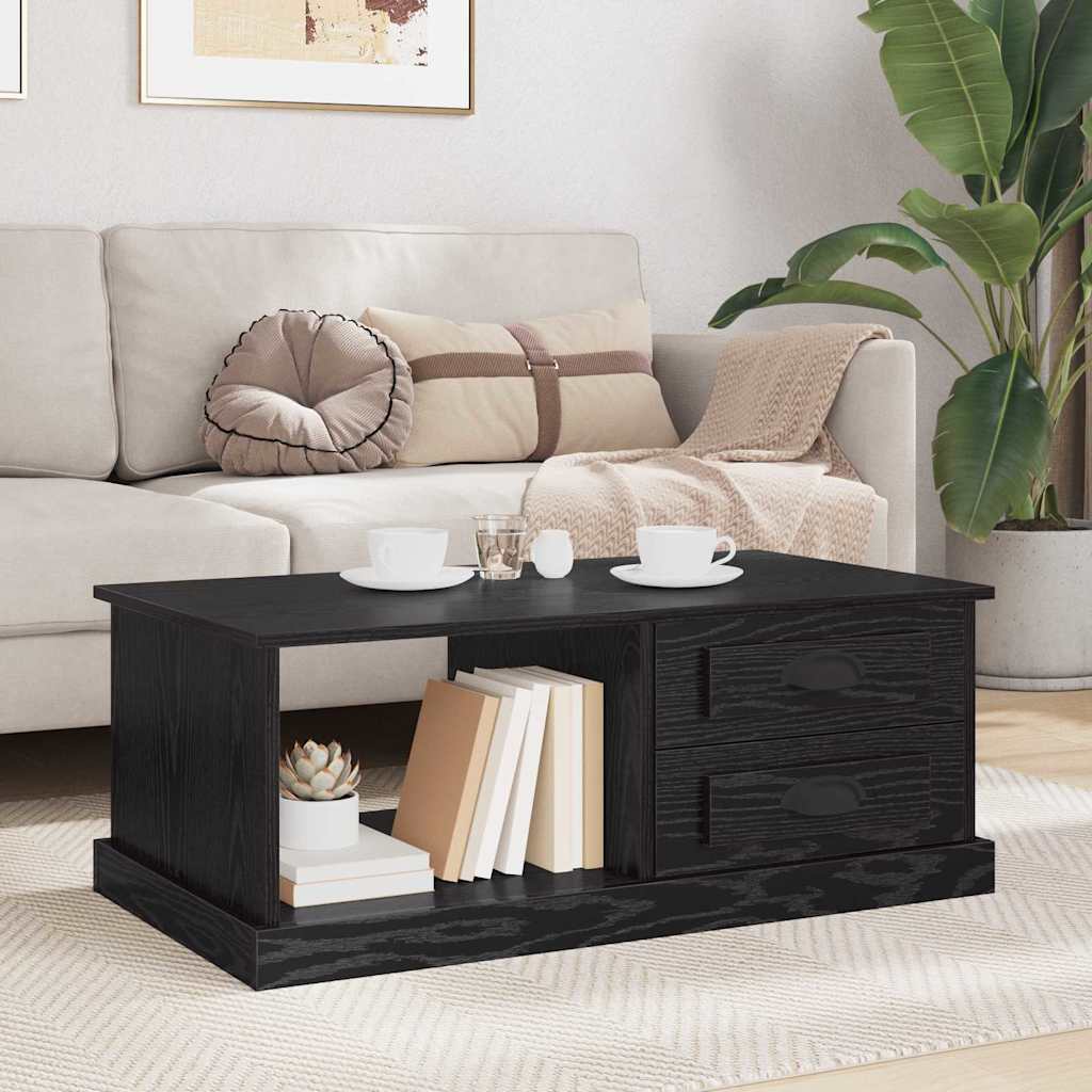 Sofabord Sort eg 90 x 50 x 35 cm Konstrueret træ