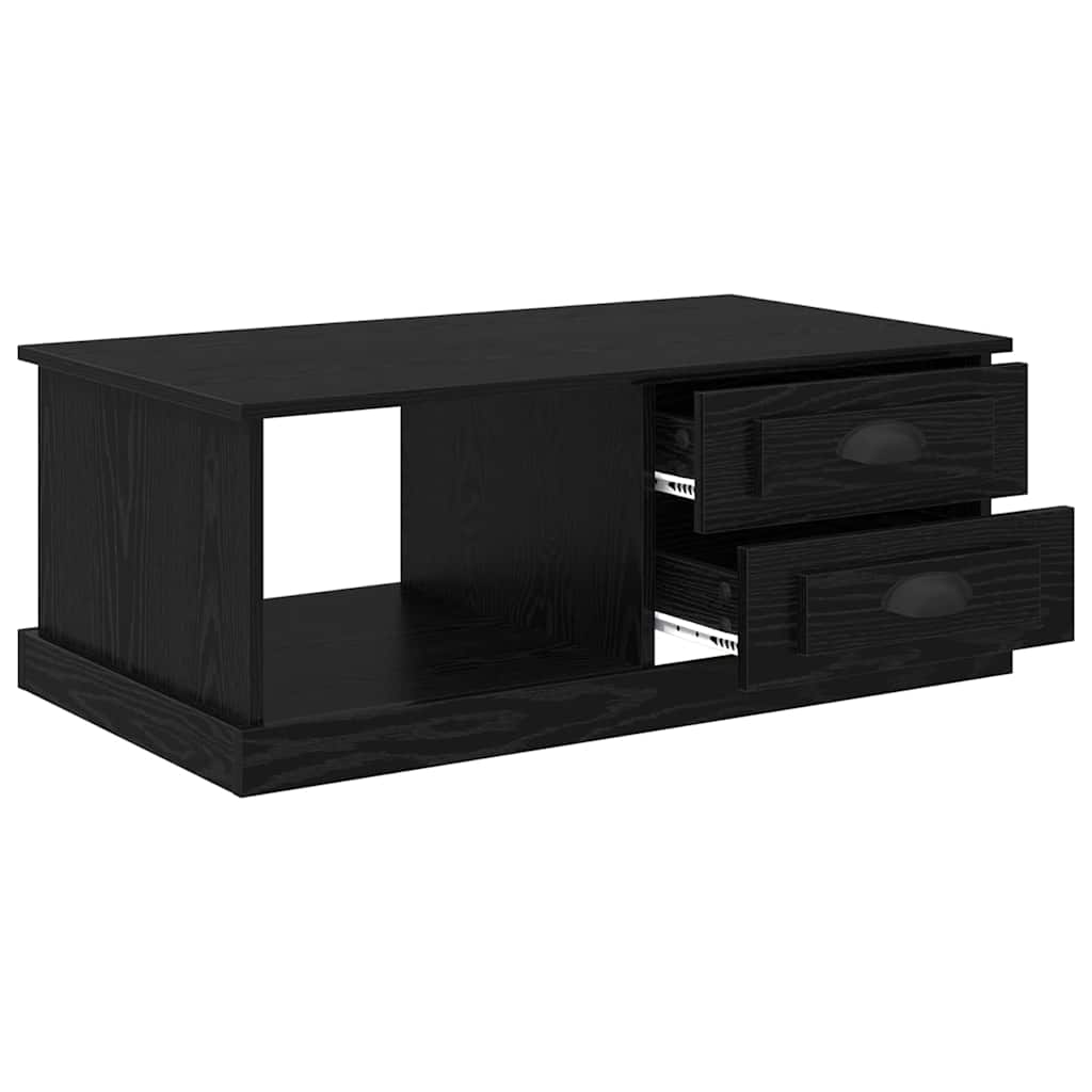 Sofabord Sort eg 90 x 50 x 35 cm Konstrueret træ