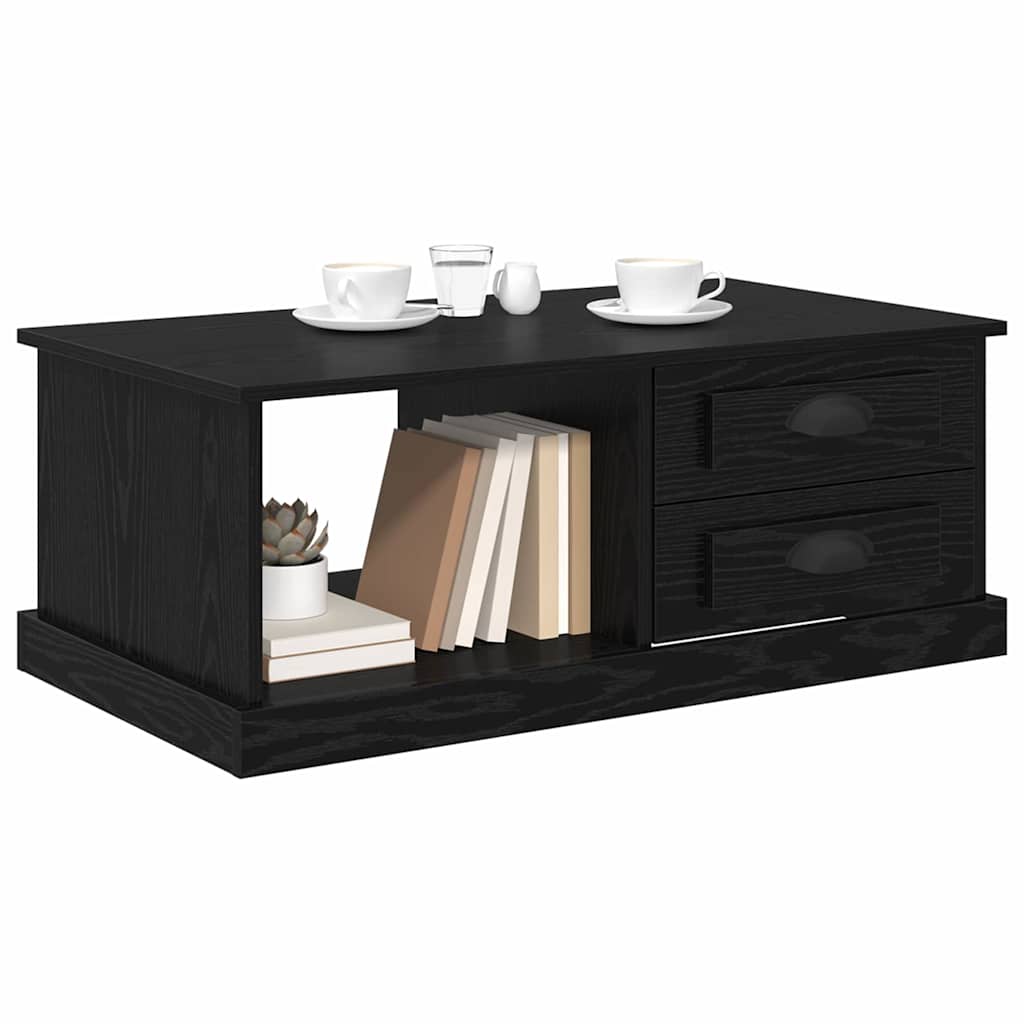 Sofabord Sort eg 90 x 50 x 35 cm Konstrueret træ