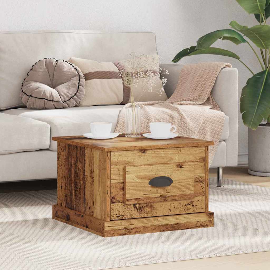 Sofabord Gammelt træ 50 x 50 x 35 cm Konstrueret træ