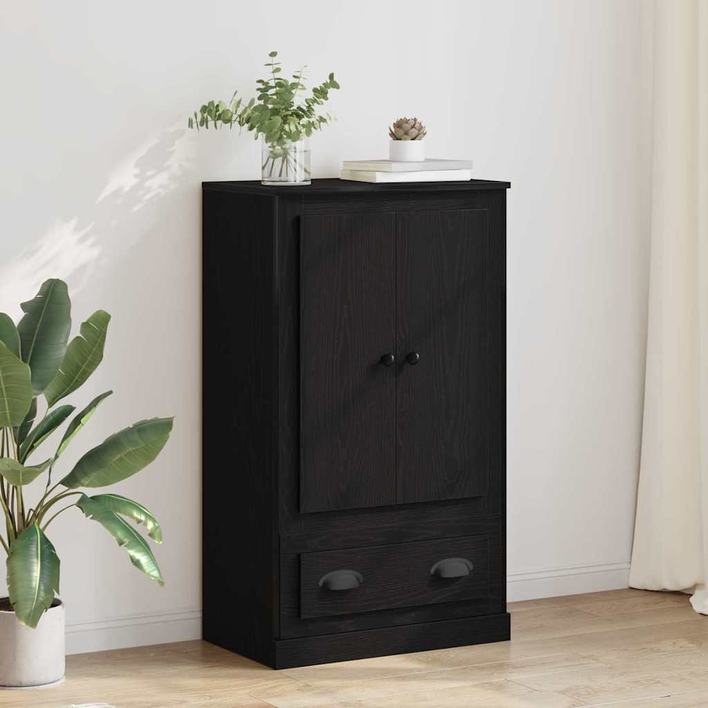 Highboard Sort eg 60 x 35,5 x 103,5 cm Konstrueret træ