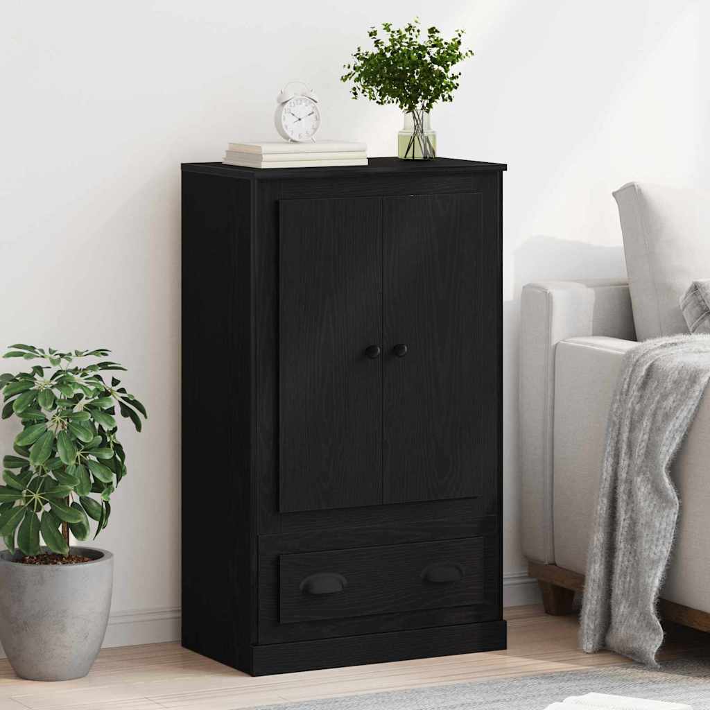 Highboard Sort eg 60 x 35,5 x 103,5 cm Konstrueret træ