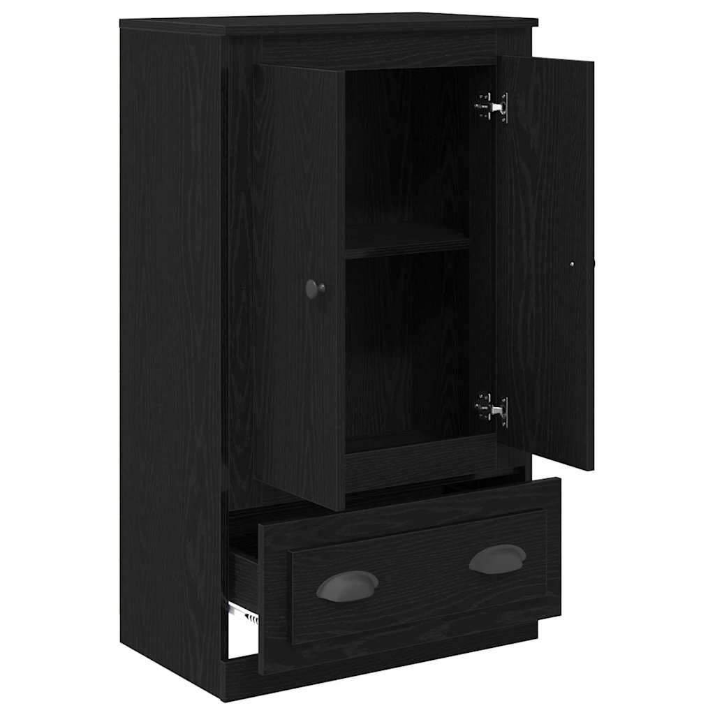 Highboard Sort eg 60 x 35,5 x 103,5 cm Konstrueret træ