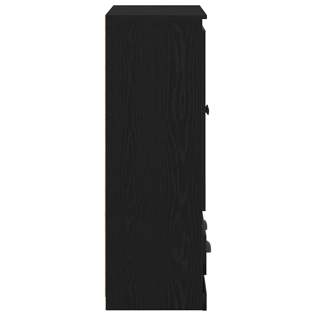 Highboard Sort eg 60 x 35,5 x 103,5 cm Konstrueret træ