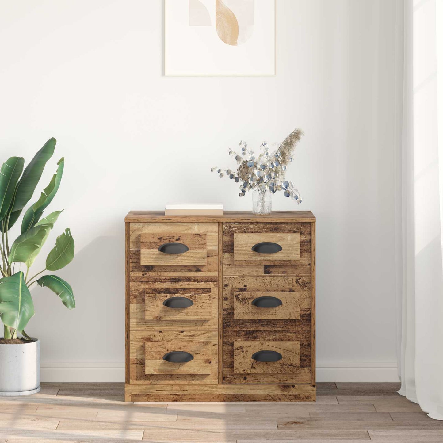 Sideboard Gammelt træ 70 x 35,5 x 67,5 cm Konstrueret træ