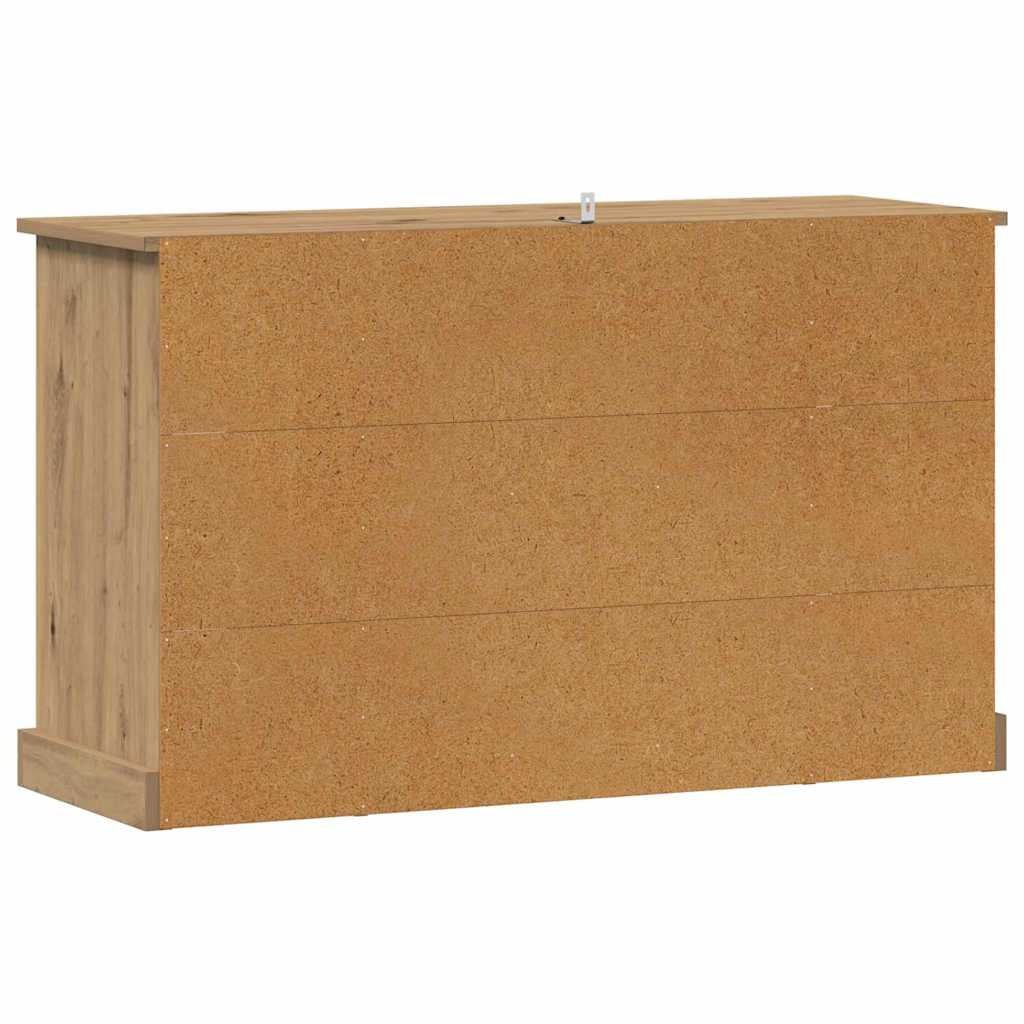 Sideboard Artisan Egetræ 100 x 35,5 x 60 cm Konstrueret træ