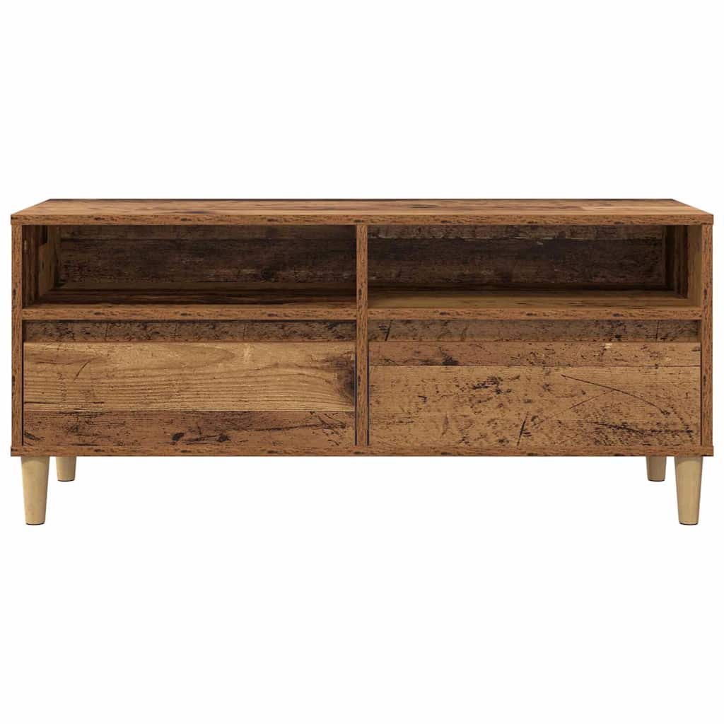 TV-skab 100 x 34,5 x 44,5 cm Gammelt træ Konstrueret træ