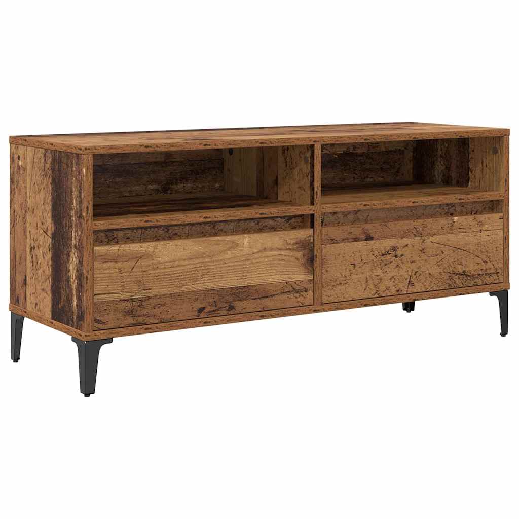 TV-skab Gammelt træ 100 x 34,5 x 44,5 cm Ingeniørt træ og jern