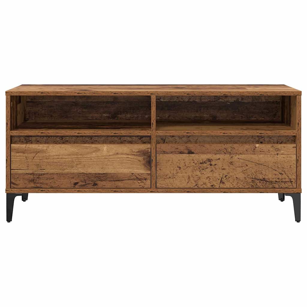 TV-skab Gammelt træ 100 x 34,5 x 44,5 cm Ingeniørt træ og jern