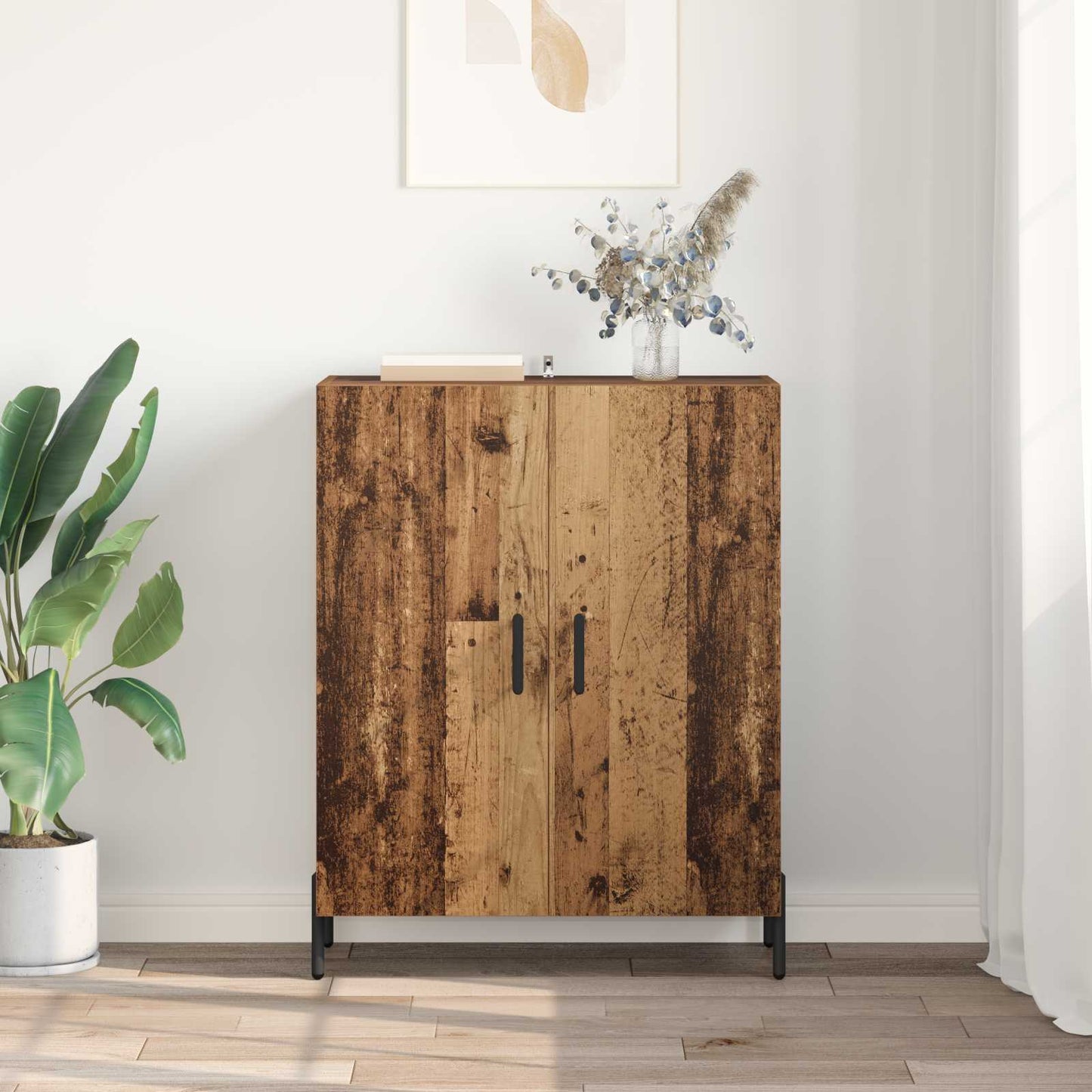 Sideboard Gammelt træ 69,5 x 34 x 90 cm Konstrueret træ
