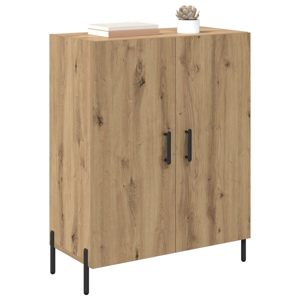 Sideboard Artisan Egetræ 69,5 x 34 x 90 cm Konstrueret træ