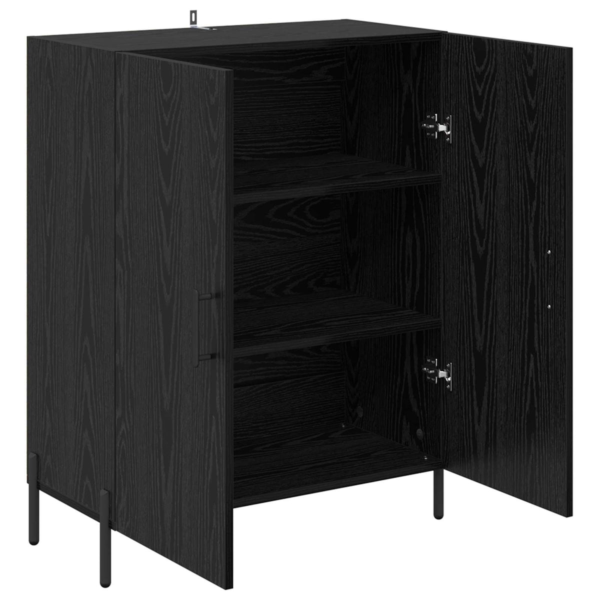 Sideboard Sort eg 69,5 x 34 x 90 cm Konstrueret træ