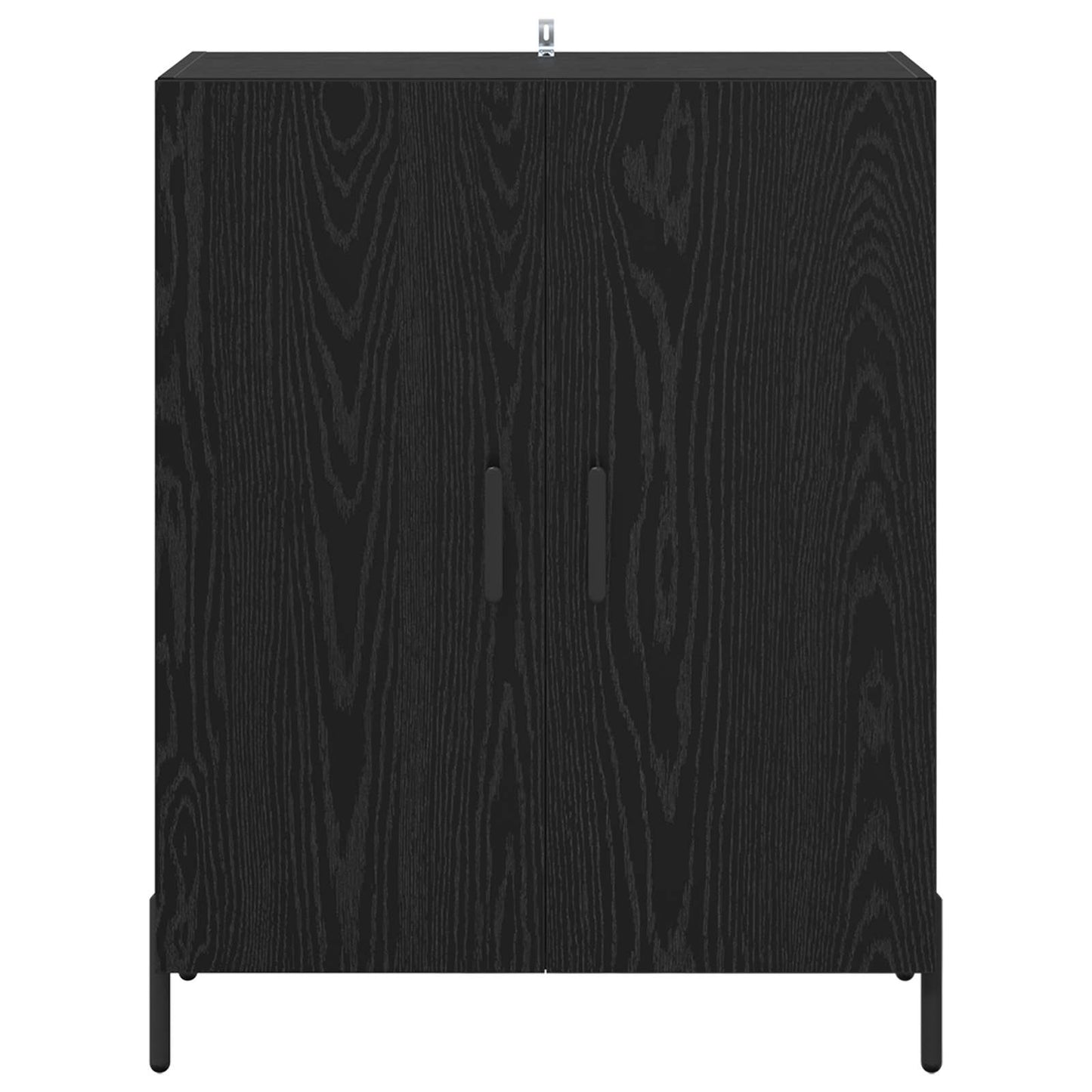 Sideboard Sort eg 69,5 x 34 x 90 cm Konstrueret træ