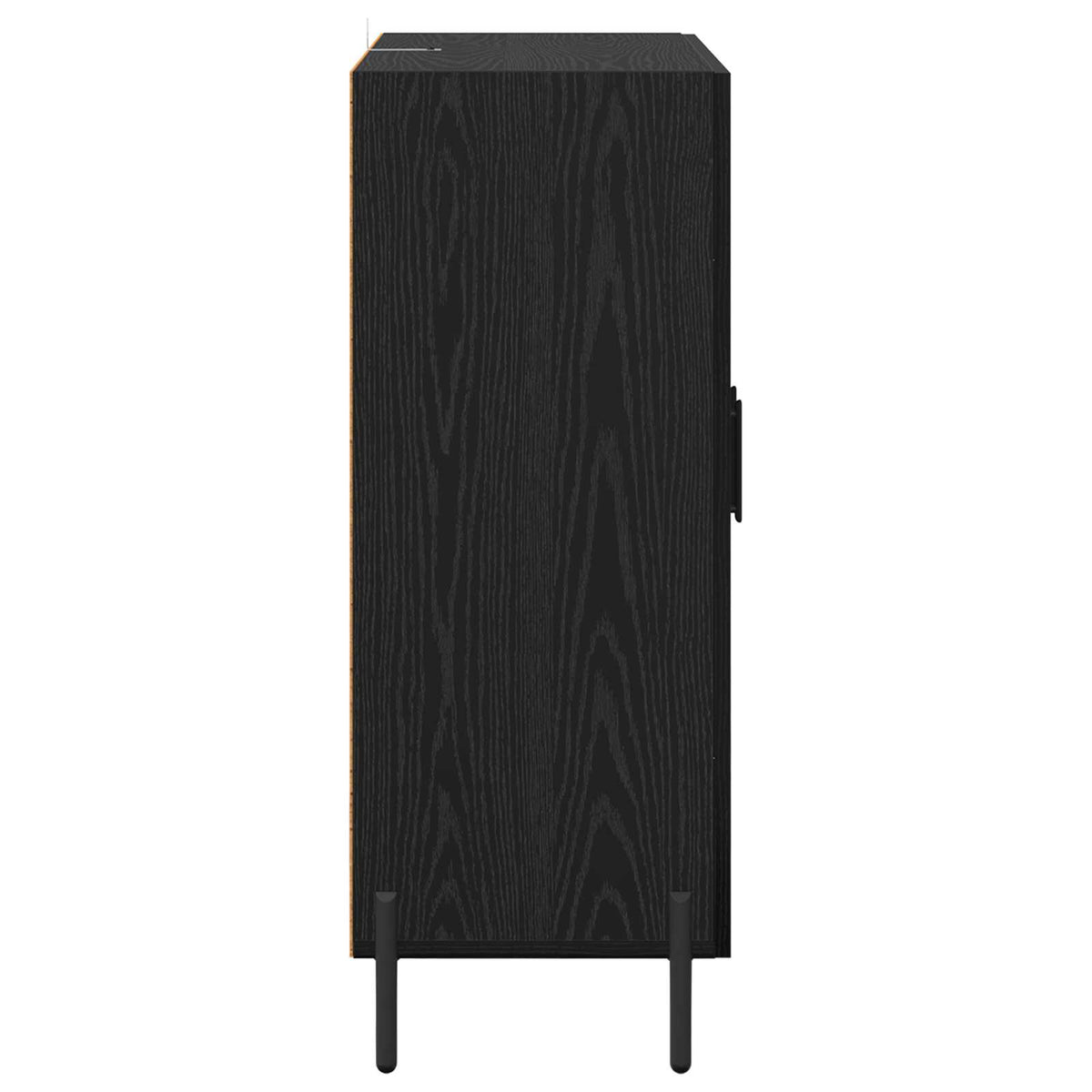 Sideboard Sort eg 69,5 x 34 x 90 cm Konstrueret træ