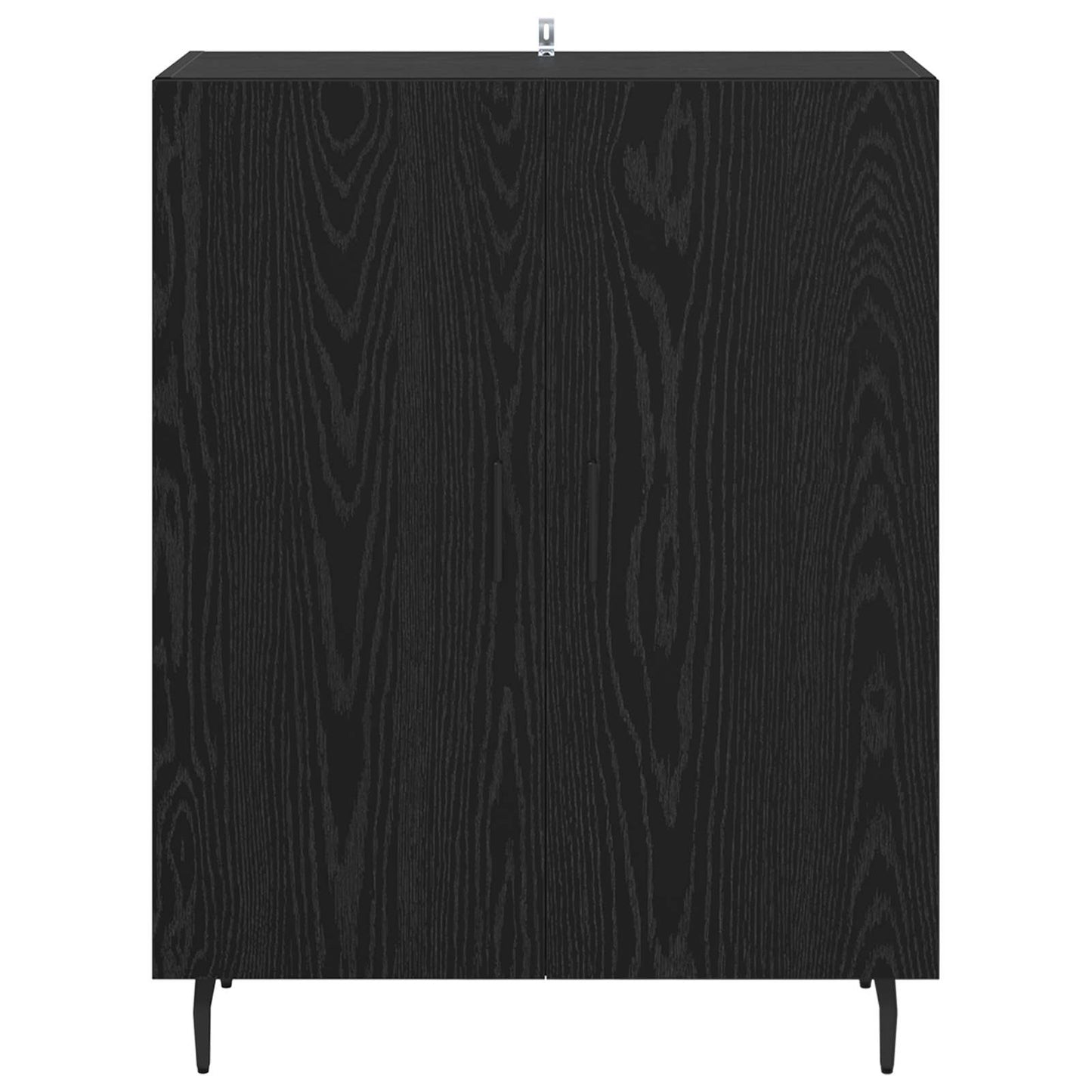 Sideboard Sort eg 69,5 x 34 x 90 cm Konstrueret træ