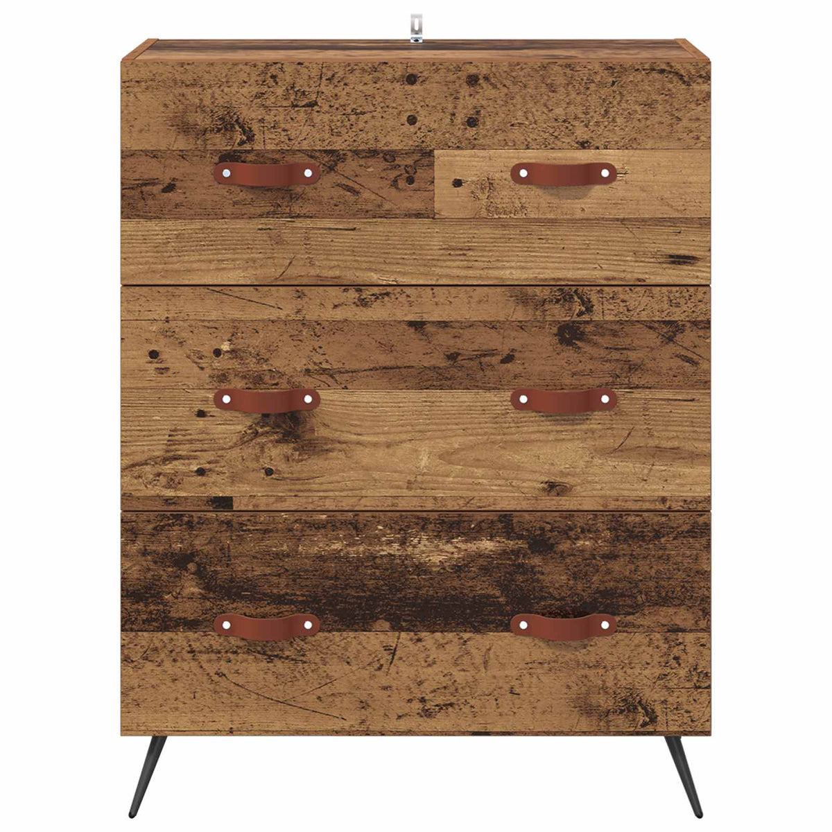 Skuffeskab Gammelt træ 69,5 x 34 x 90 cm Konstrueret træ