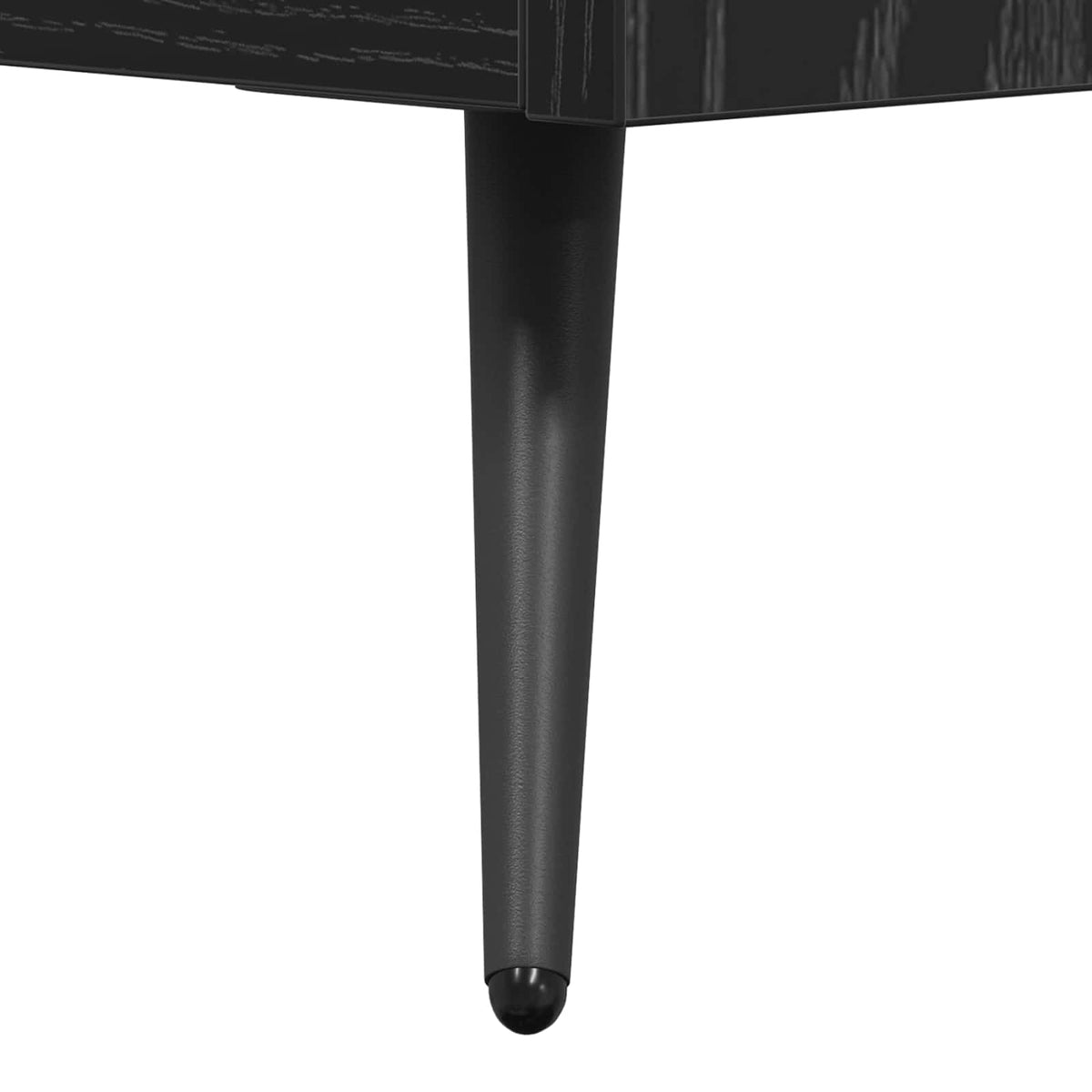 Skuffeskab med skuffe Sort Eg 69,5 x 34 x 90 cm Konstrueret træ