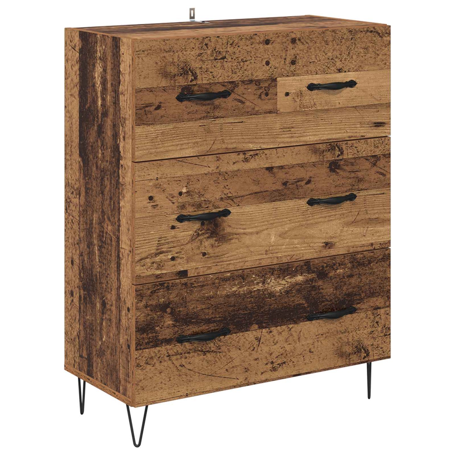 Sideboard Gammelt træ 69,5 x 34 x 90 cm Ingeniørt træ og jern