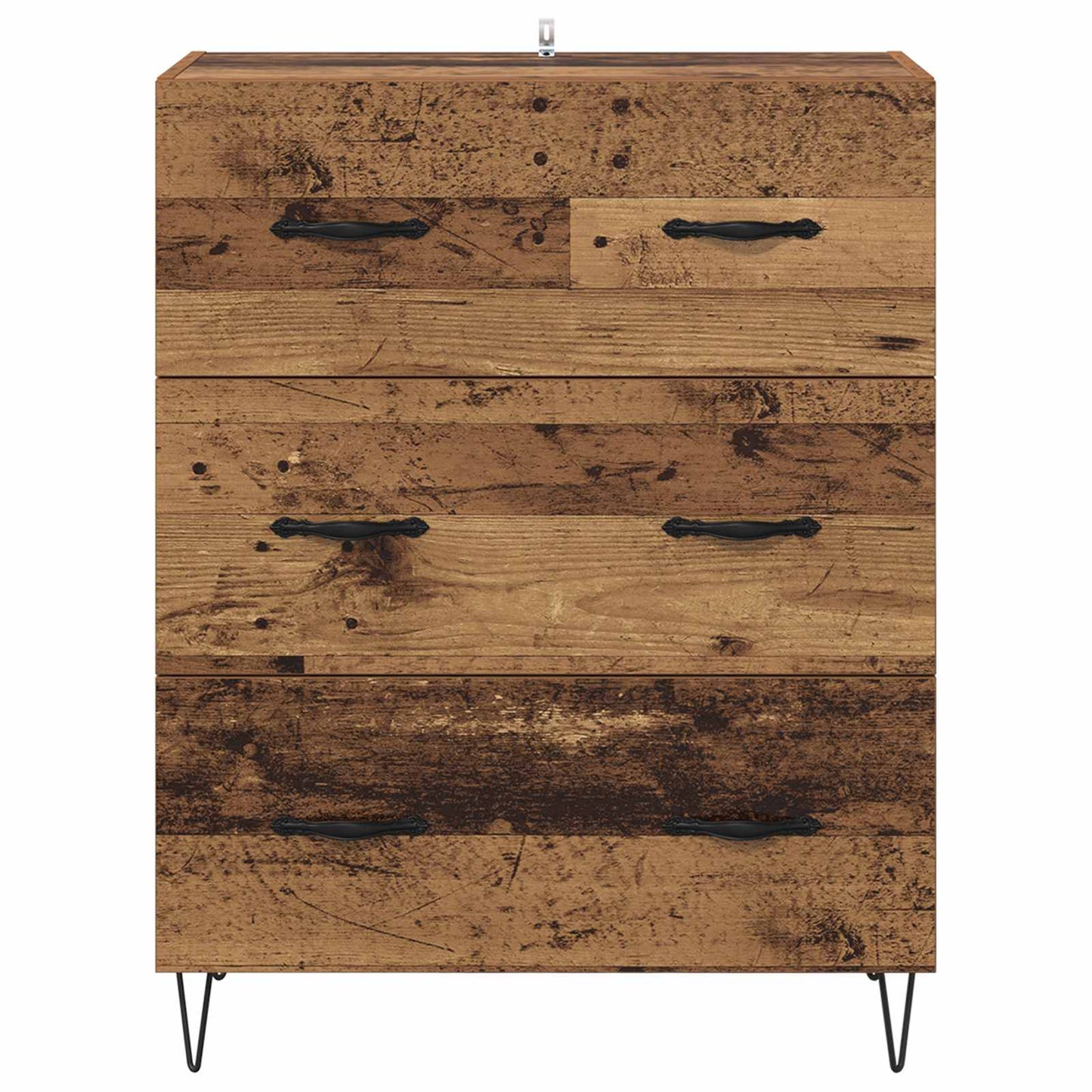 Sideboard Gammelt træ 69,5 x 34 x 90 cm Ingeniørt træ og jern
