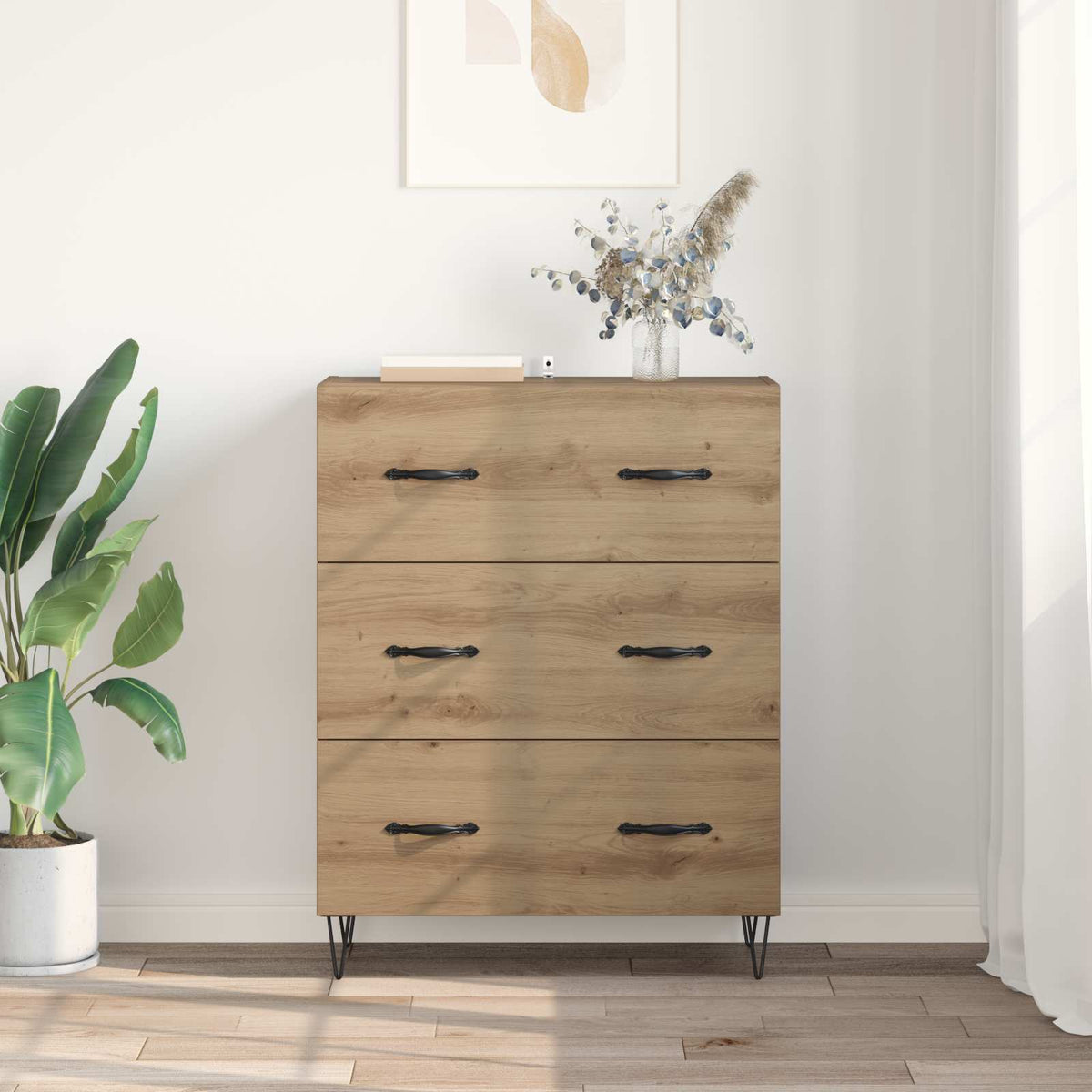 Sideboard Artisan Egetræ 69,5 x 34 x 90 cm