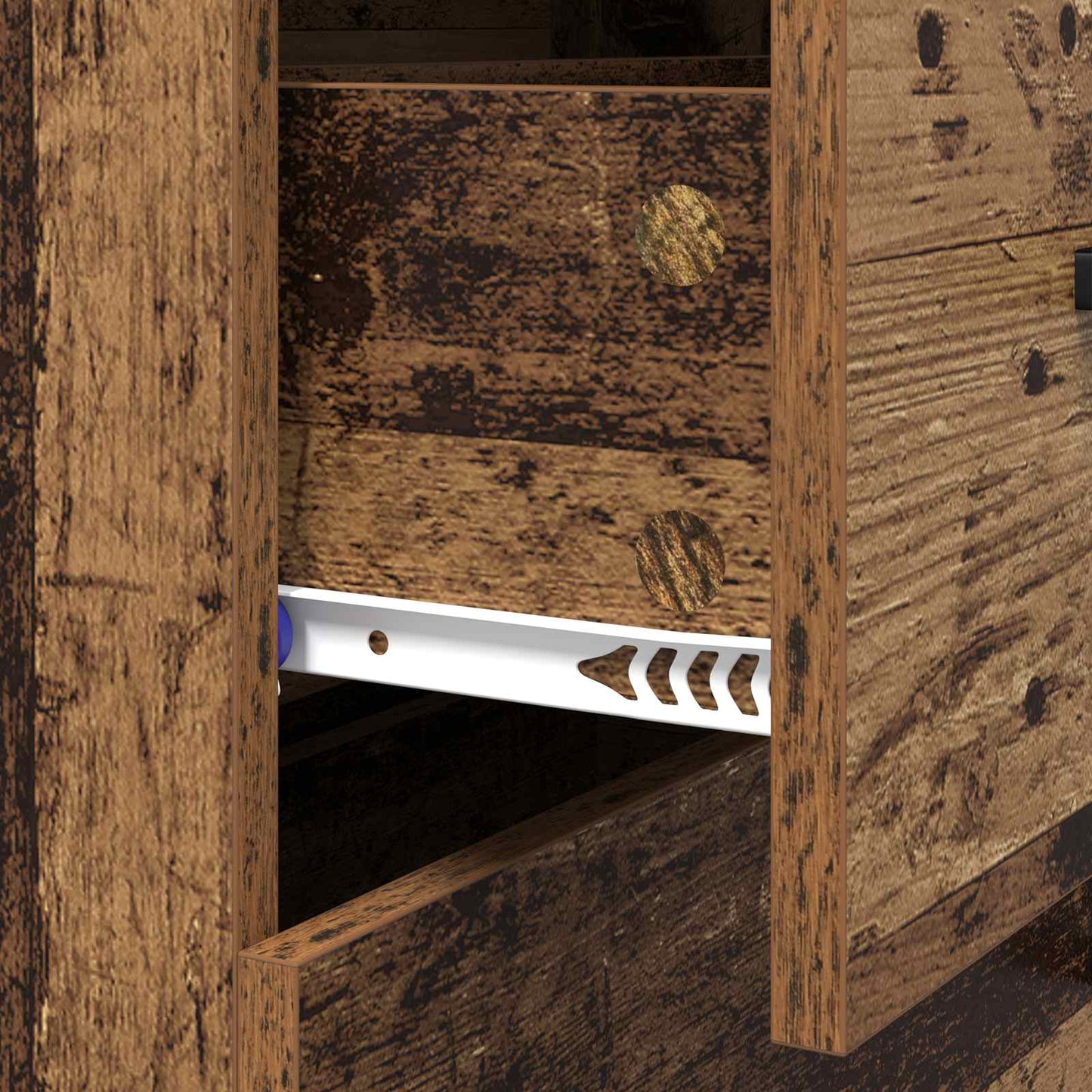 Sideboard Gammelt træ 69,5 x 34 x 90 cm Ingeniørt træ og jern