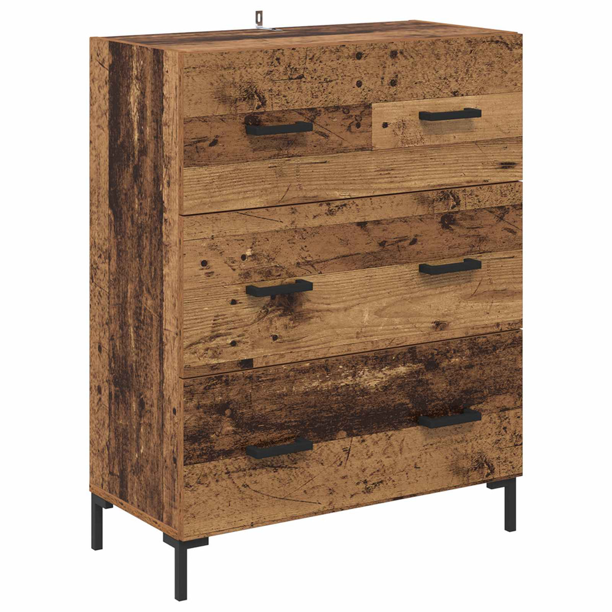 Sideboard Gammelt træ 69,5 x 34 x 90 cm Ingeniørt træ og jern