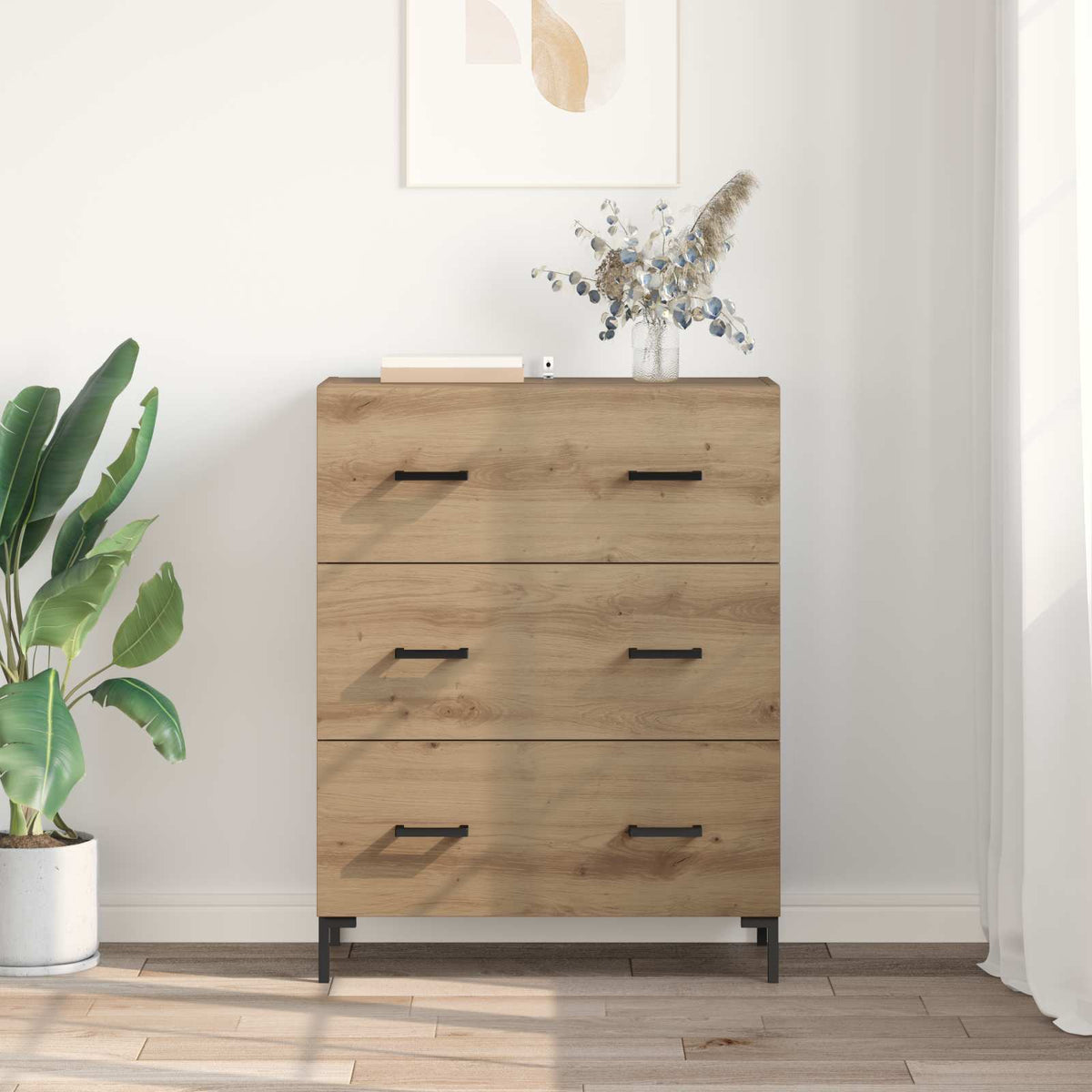 Sideboard Artisan Egetræ 69,5 x 34 x 90 cm