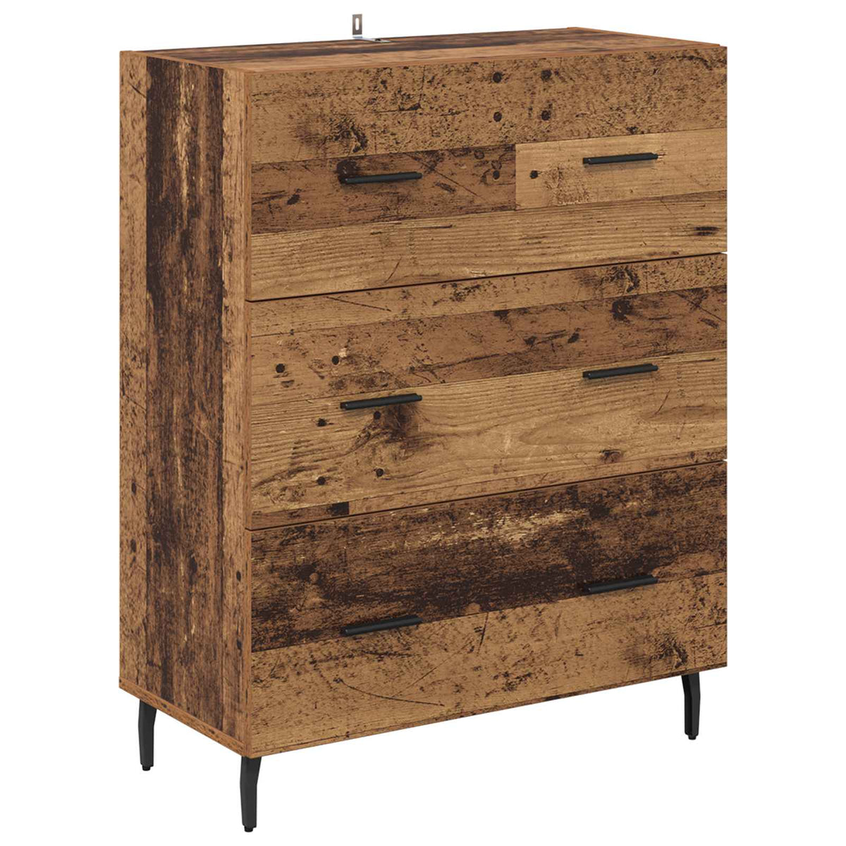 Sideboard Gammelt træ 69,5 x 34 x 90 cm Ingeniørt træ og jern