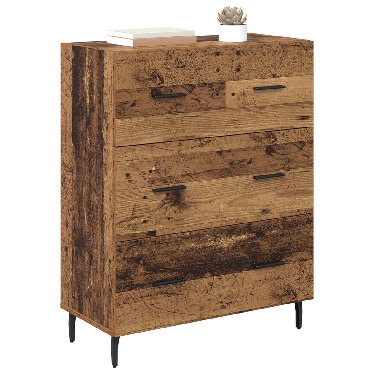 Sideboard Gammelt træ 69,5 x 34 x 90 cm Ingeniørt træ og jern