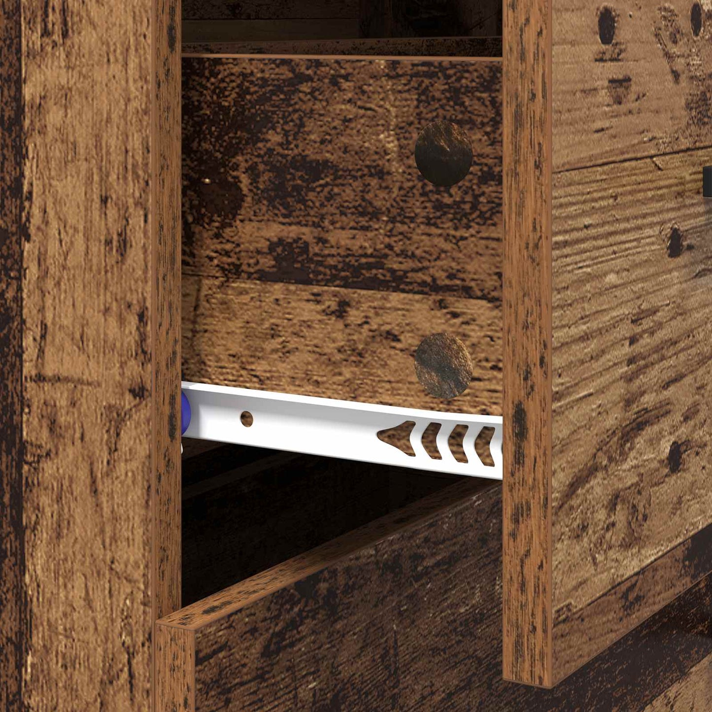 Sideboard Gammelt træ 69,5 x 34 x 90 cm Ingeniørt træ og jern