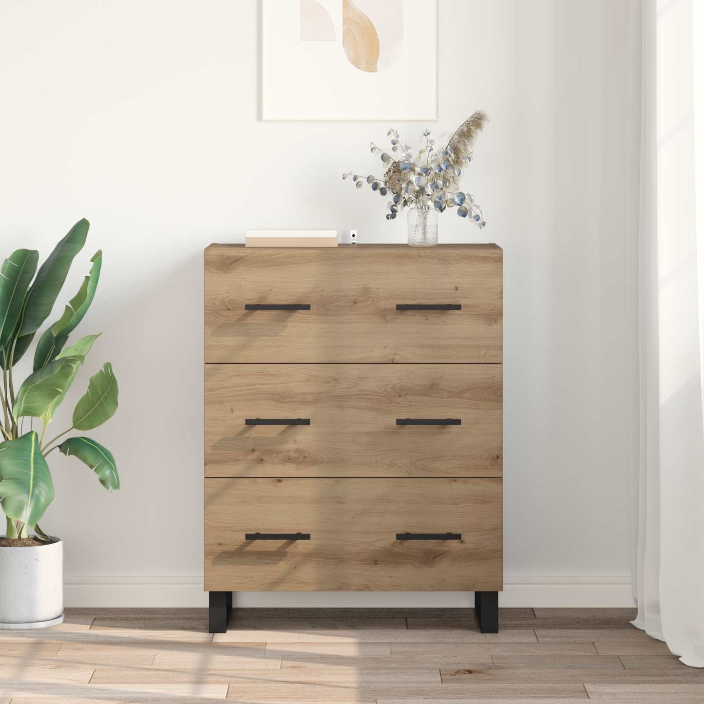 Sideboard Artisan Egetræ 69,5 x 34 x 90 cm