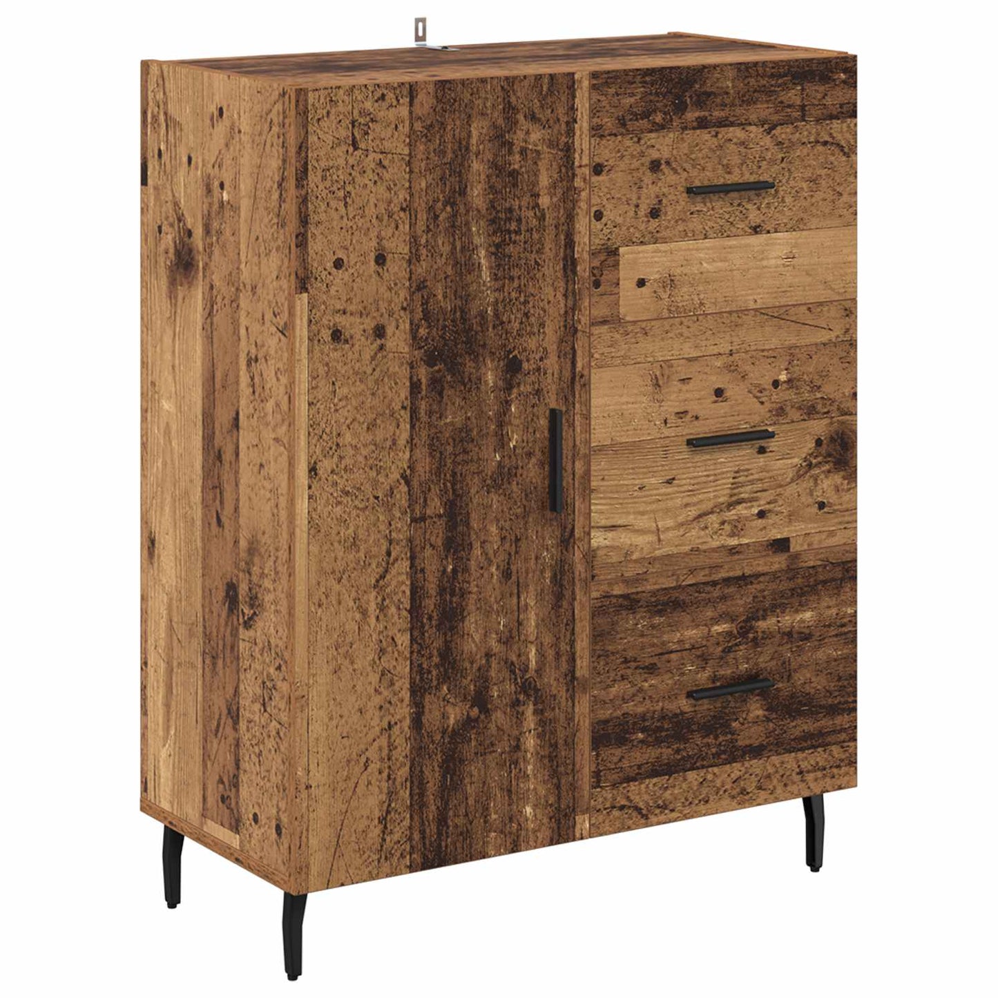Sideboard Gammelt træ 69,5 x 34 x 90 cm Ingeniørt træ og jern