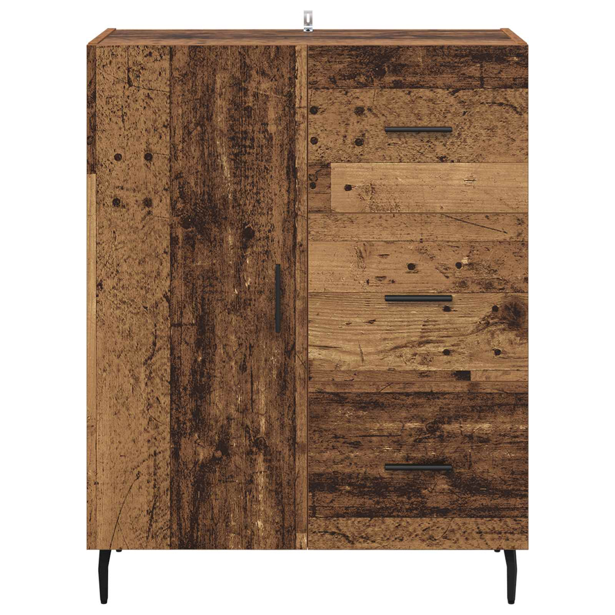 Sideboard Gammelt træ 69,5 x 34 x 90 cm Ingeniørt træ og jern