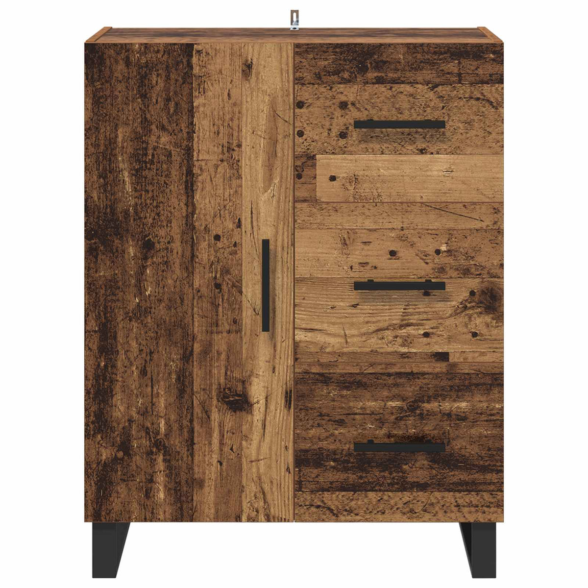 Sideboard Gammelt træ 69,5 x 34 x 90 cm Ingeniørt træ og jern