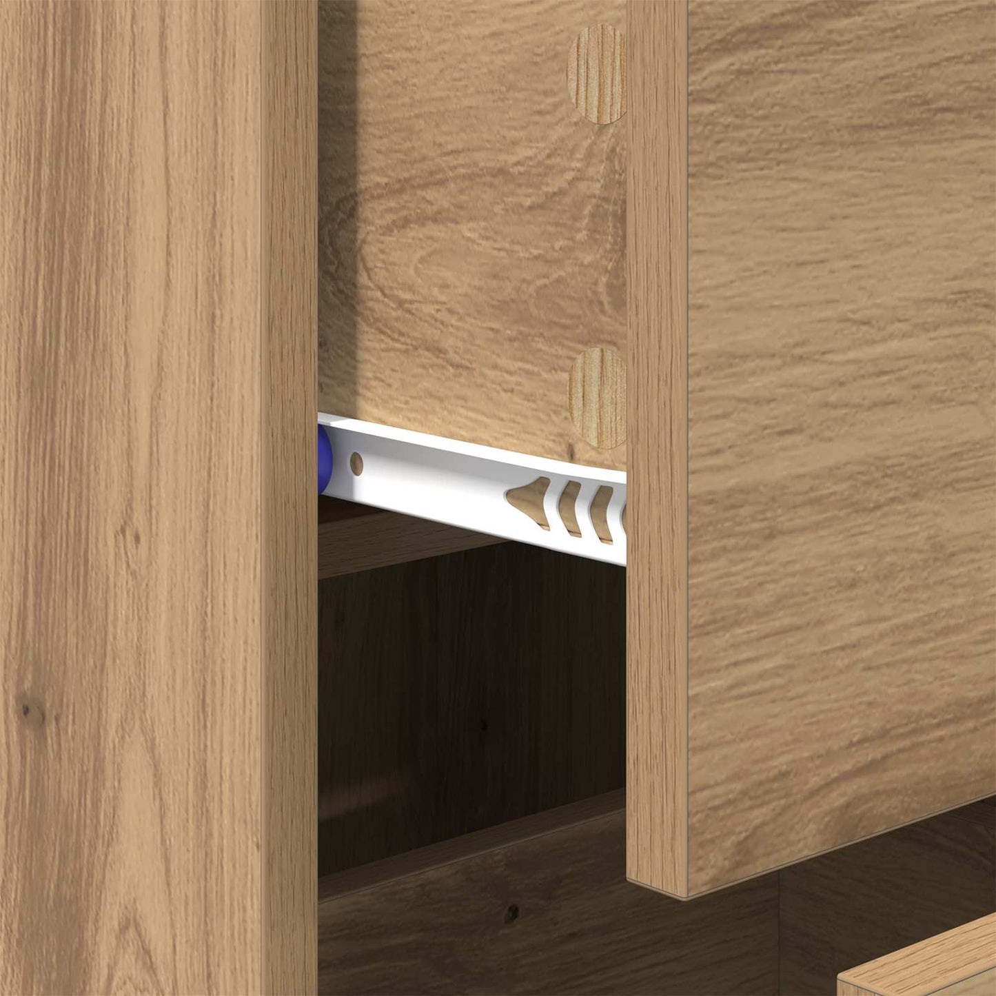 Sideboard artisan eg 34 x 34,5 x 90 cm Konstrueret træ