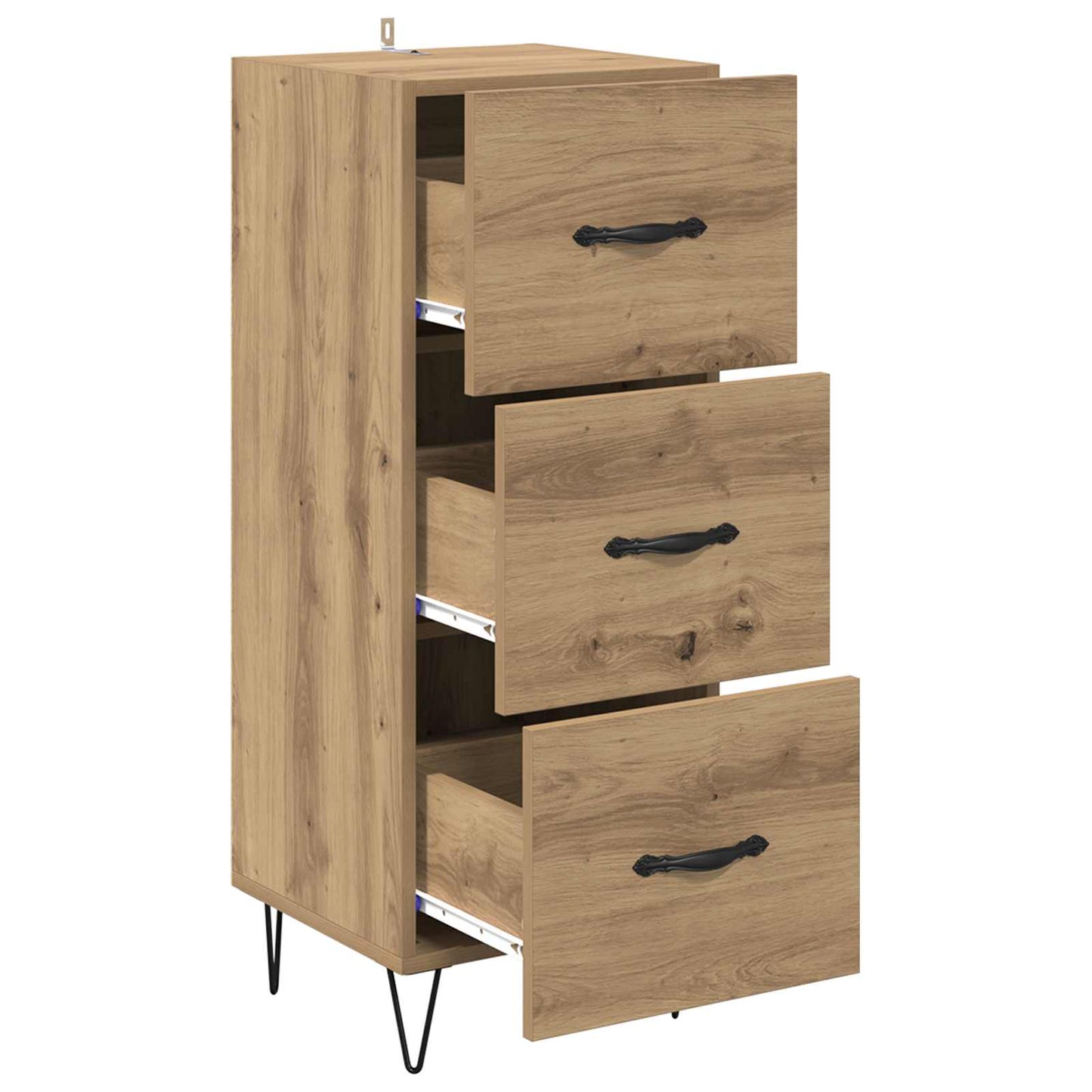 Sideboard artisan eg 34 x 34,5 x 90 cm Konstrueret træ