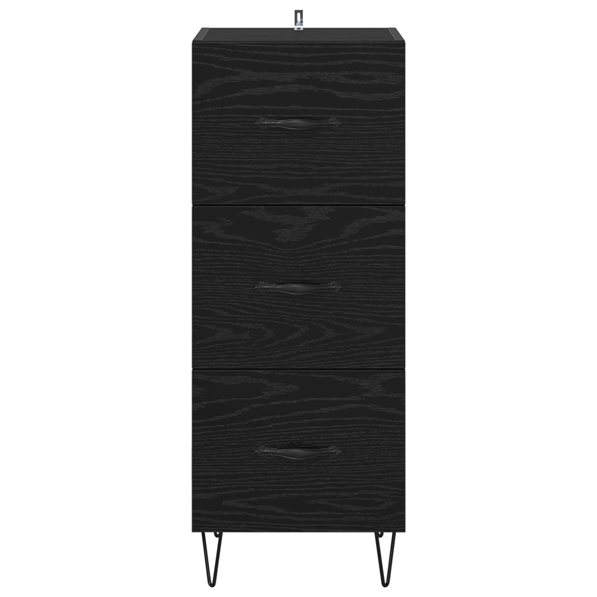 Sideboard Sort eg 34 x 34,5 x 90 cm Konstrueret træ