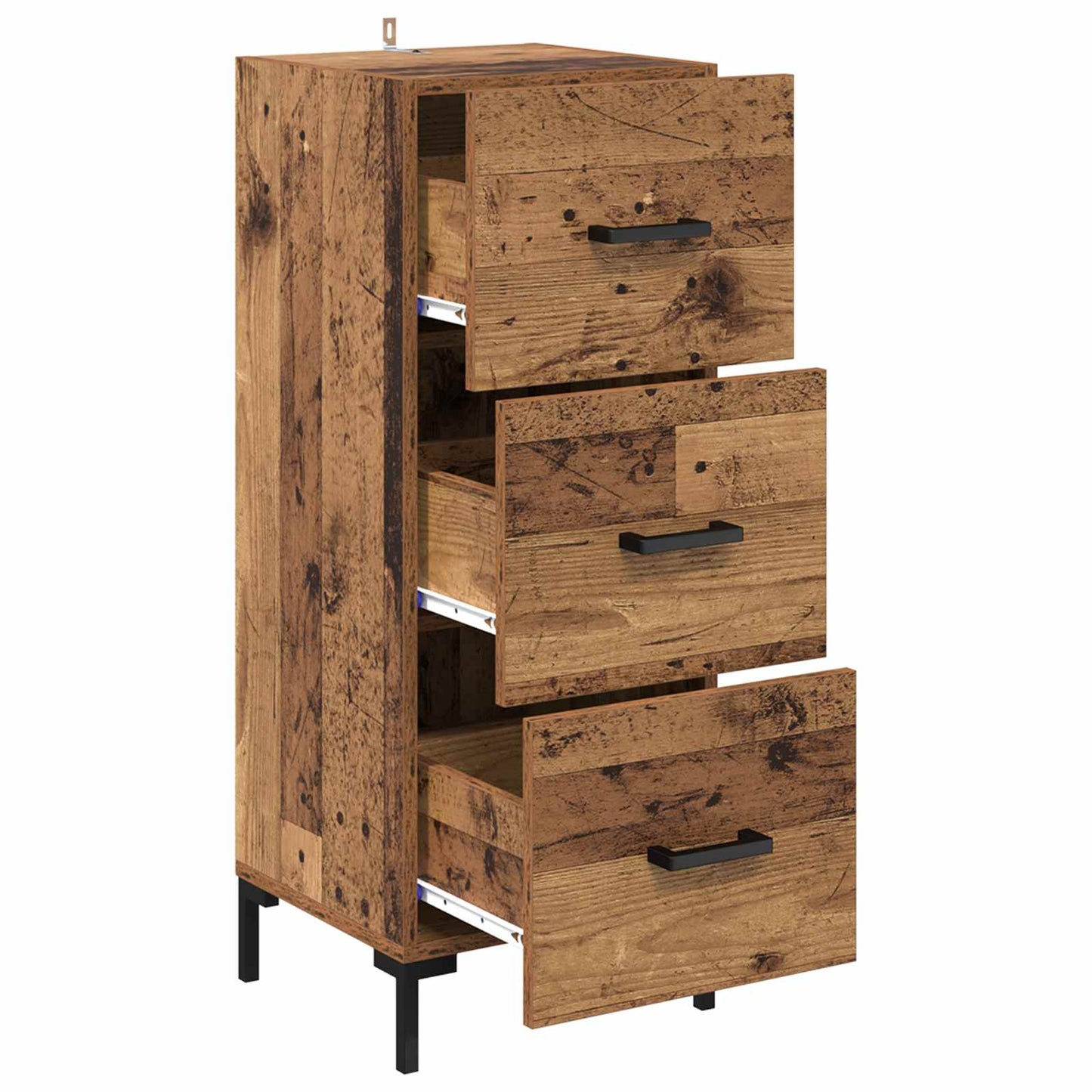Sideboard Gammelt træ 34,5 x 34 x 90 cm Konstrueret træ