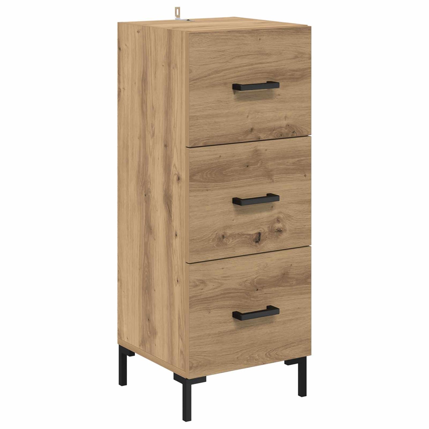 Sideboard Artisan Egetræ 34,5 x 34 x 90 cm Konstrueret træ