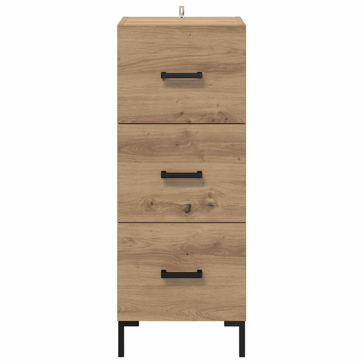 Sideboard Artisan Egetræ 34,5 x 34 x 90 cm Konstrueret træ