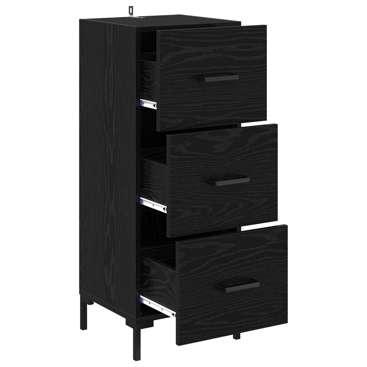 Sideboard Sort eg 34,5 x 34 x 90 cm Konstrueret træ