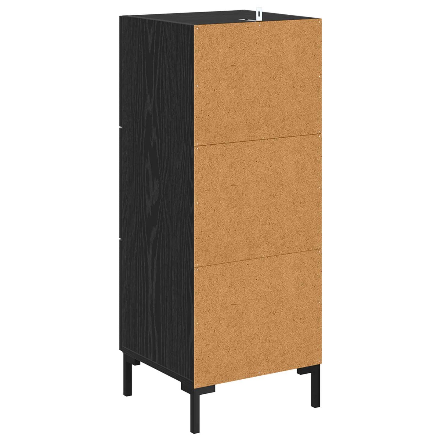 Sideboard Sort eg 34,5 x 34 x 90 cm Konstrueret træ
