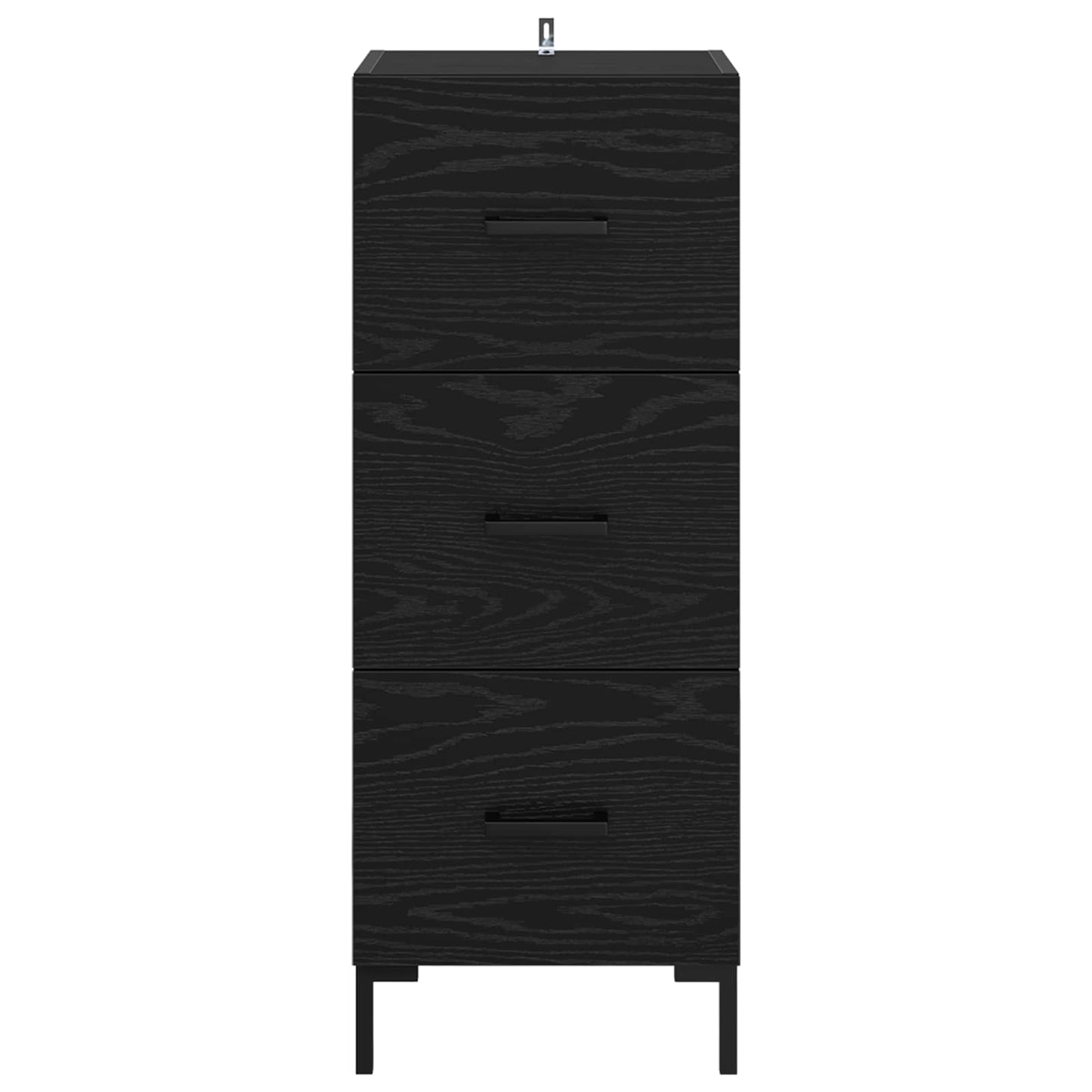 Sideboard Sort eg 34,5 x 34 x 90 cm Konstrueret træ