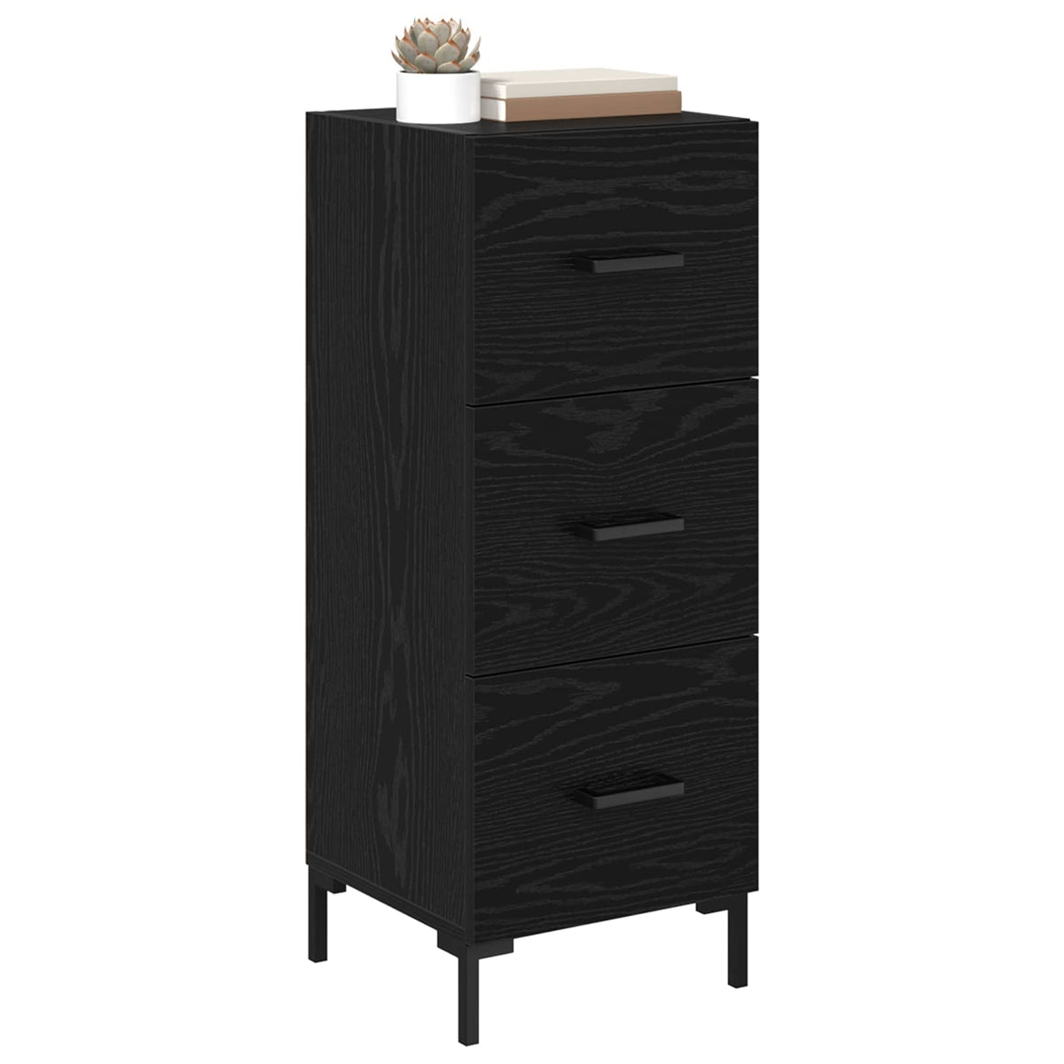 Sideboard Sort eg 34,5 x 34 x 90 cm Konstrueret træ