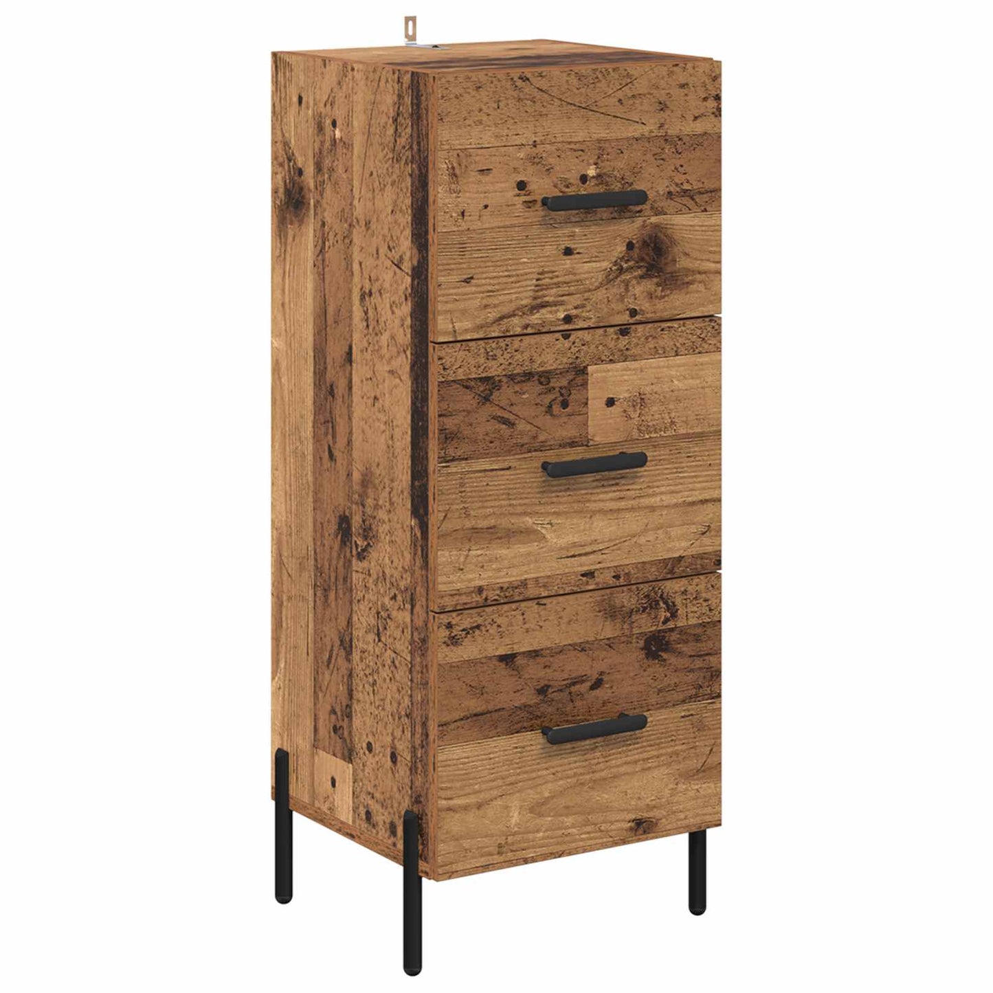 Sideboard Gammelt træ 34 x 34.5 x 90 cm Konstrueret træ