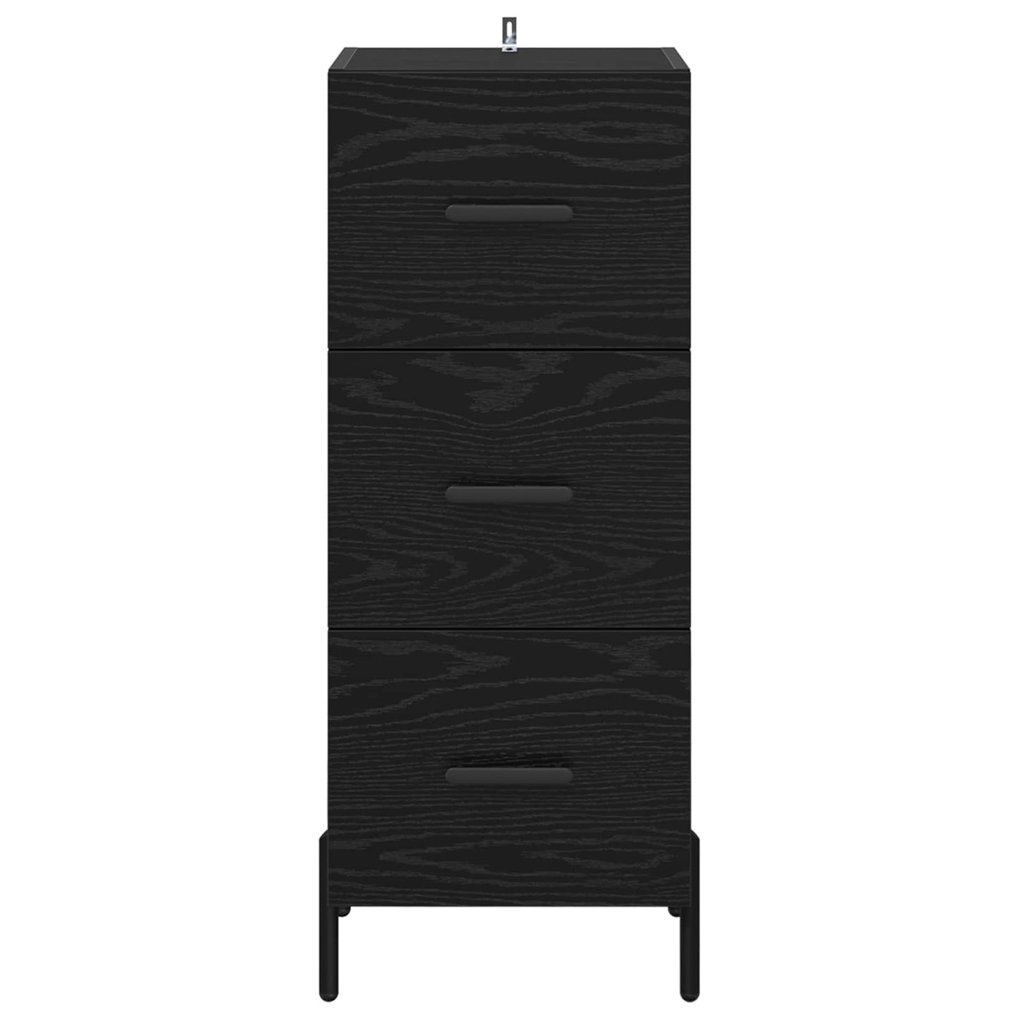 Sideboard Sort eg 34 x 34.5 x 90 cm Konstrueret træ