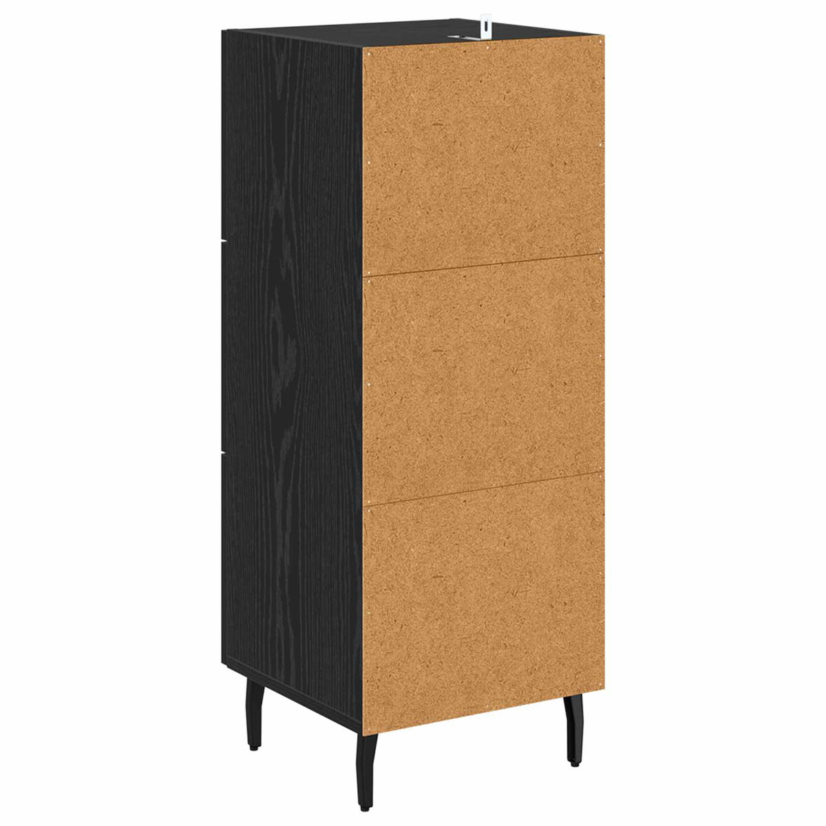Sideboard Sort eg 34 x 34.5 x 90 cm Konstrueret træ