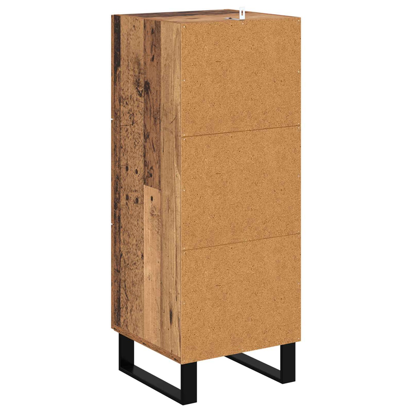 Sideboard Gammelt træ 34,5 x 34 x 90 cm Ingeniørt træ og jern